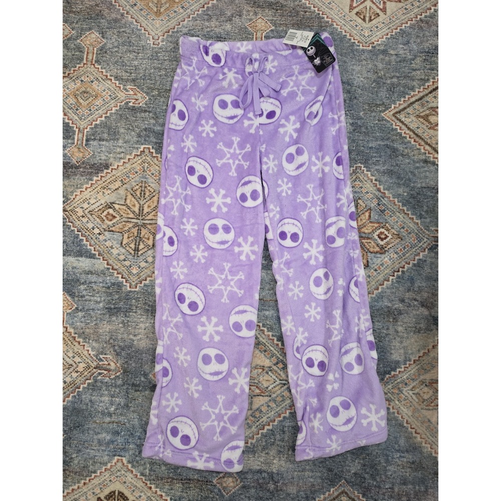 Disney Nightmare Before Christmas Pajama Pants Womens Medium Purple Jack...
